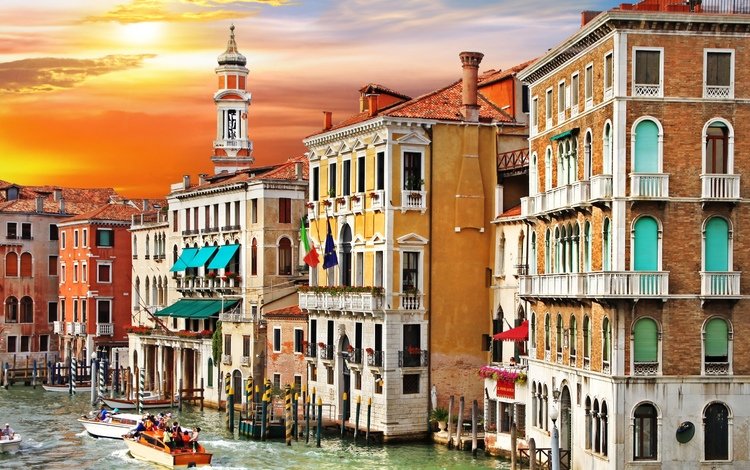 венеция, дома, италия, гранд-канал, canal grande, venice, home, italy, the grand canal