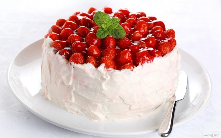 крем для торта, клубника, сладкое, сливки, выпечка, торт, десерт, сироп, cream cake, strawberry, sweet, cream, cakes, cake, dessert, syrup