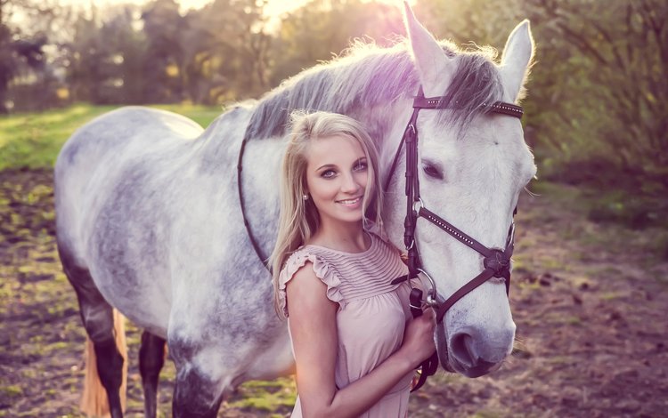 девушка, улыбка, конь, lisette lubbers, lisette, girl, smile, horse