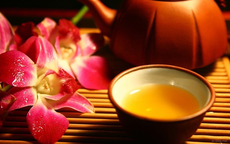 цветы, цветок, чашка, чай, чайник, орхидея, пиала, flowers, flower, cup, tea, kettle, orchid, bowl