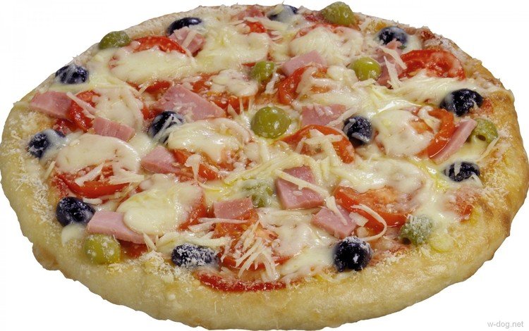 сыр, мясо, выпечка, помидор, оливки, пицца, маслины, итпльянская кухня, cheese, meat, cakes, tomato, olives, pizza, aplasca kitchen
