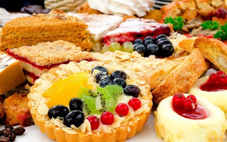 фрукты, ягоды, сладкое, выпечка, десерт, пирожное, тарталетка, ягодное, fruit, berries, sweet, cakes, dessert, cake, tartlet, berry