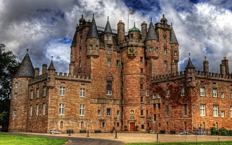 европа, шотландия, замок глэмис, europe, scotland, glamis castle