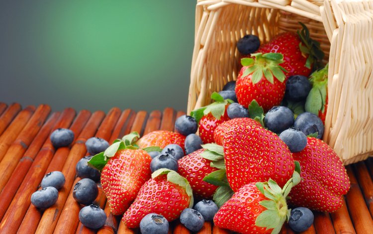 еда, клубника, ягоды, черника, голубика, food, strawberry, berries, blueberries