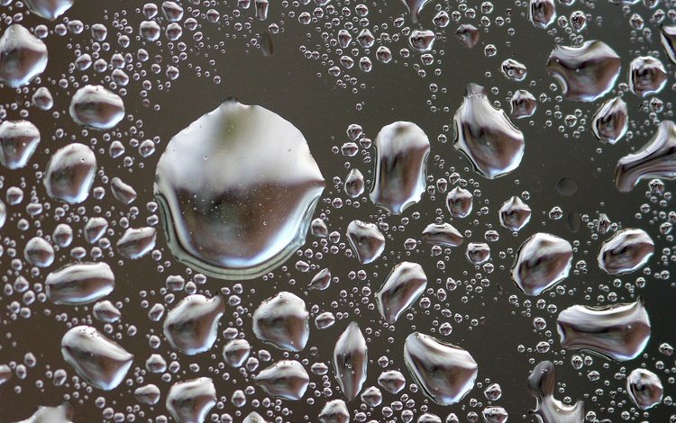вода, фон, капли, стекло, water, background, drops, glass