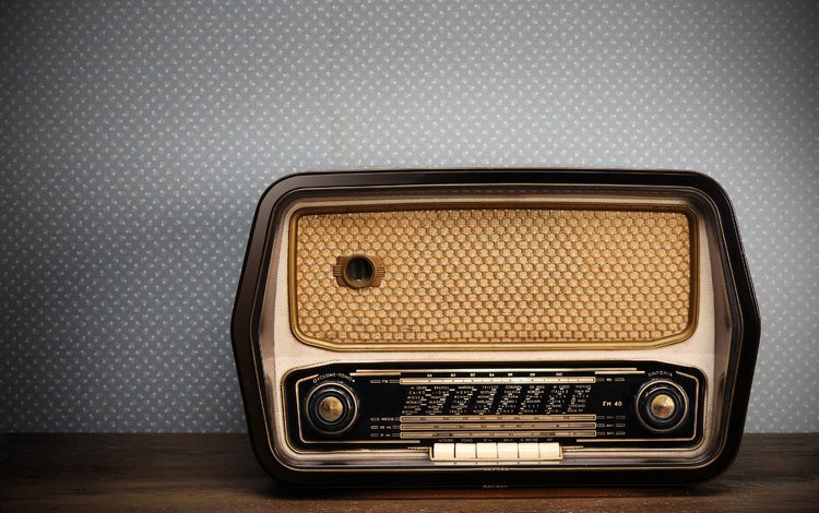 ретро, радио, в стиле, old radio, retro, radio, style