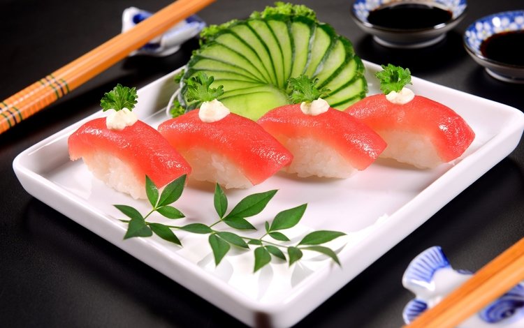 суши, роллы, морепродукты, сервировка, seafoods, sushi, rolls, seafood, serving