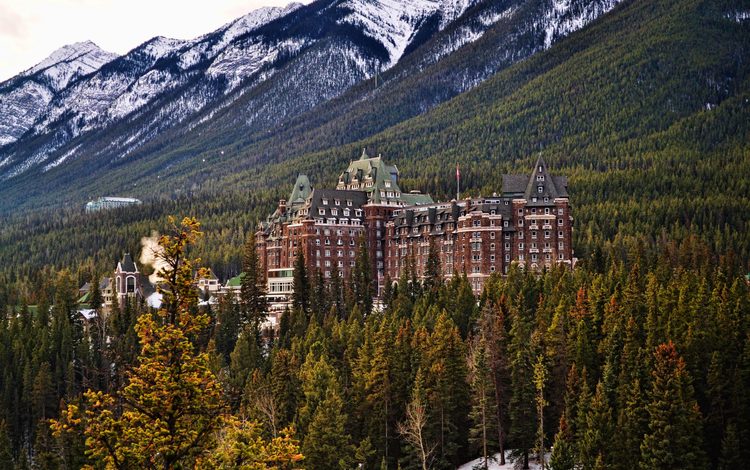 канада, отель, национальный парк банф, the fairmont at banff springs, canada, the hotel, banff national park