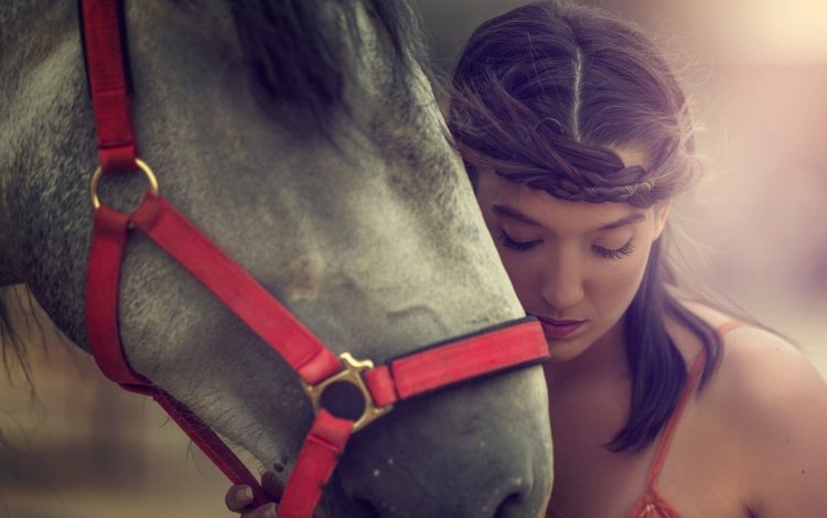 морда, лошадь, девушка, настроение, модель, конь, arancha ari arevalo, face, horse, girl, mood, model