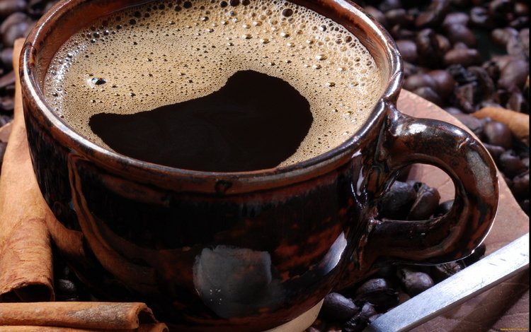 кофе, чашка, кофе в зернах, coffee, cup, coffee bean