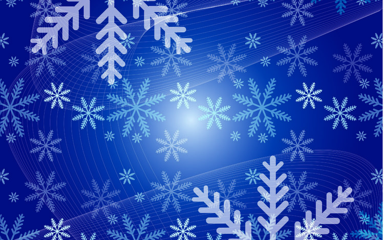 абстракция, снежинки, фон, вектор, abstraction, snowflakes, background, vector