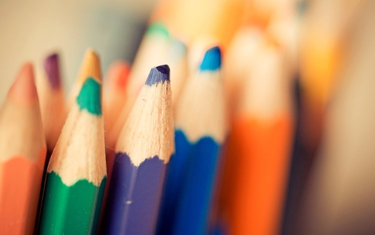 зелёный, синий, фиолетовый, карандаши, цветные, цветные карандаши, green, blue, purple, pencils, colored, colored pencils