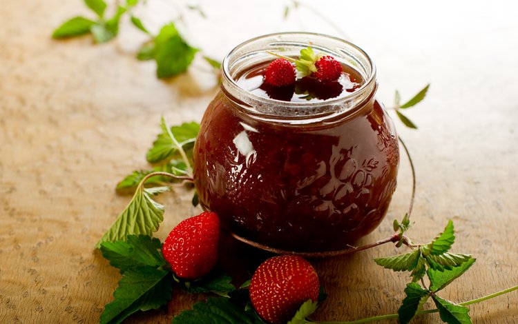 клубника, джем, ягоды, варенье, strawberry, jam, berries