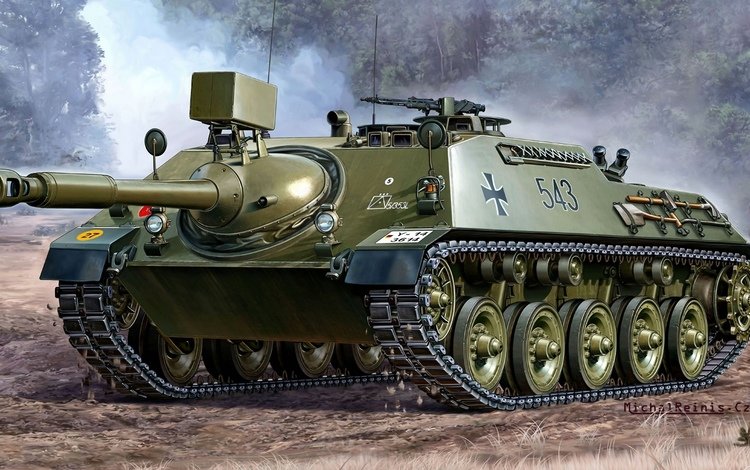 рисунок, немецкая, самоходная, противотанковая, figure, german, self-propelled, anti-tank