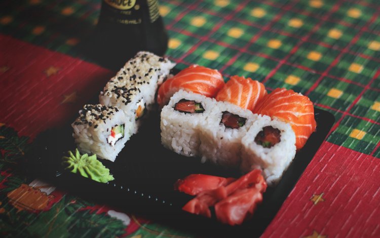 рыба, рис, суши, роллы, васаби, fish, figure, sushi, rolls, wasabi