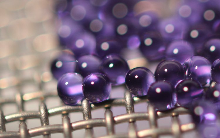 металл, шарики, сетка, стекло, фиолетовые, metal, balls, mesh, glass, purple