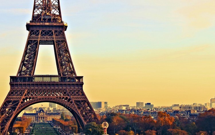 пейзаж, париж, архитектура, франция, эйфелева башня, landscape, paris, architecture, france, eiffel tower