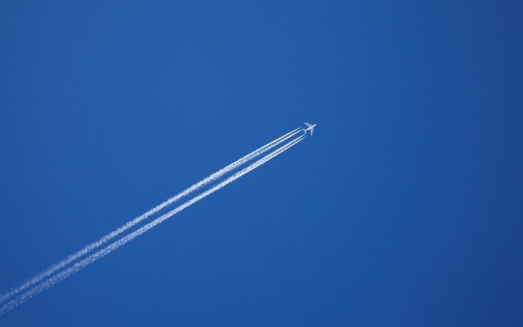 небо, самолет, the sky, the plane