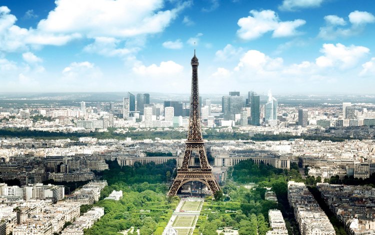 вид, париж, франция, эйфелева башня, view, paris, france, eiffel tower