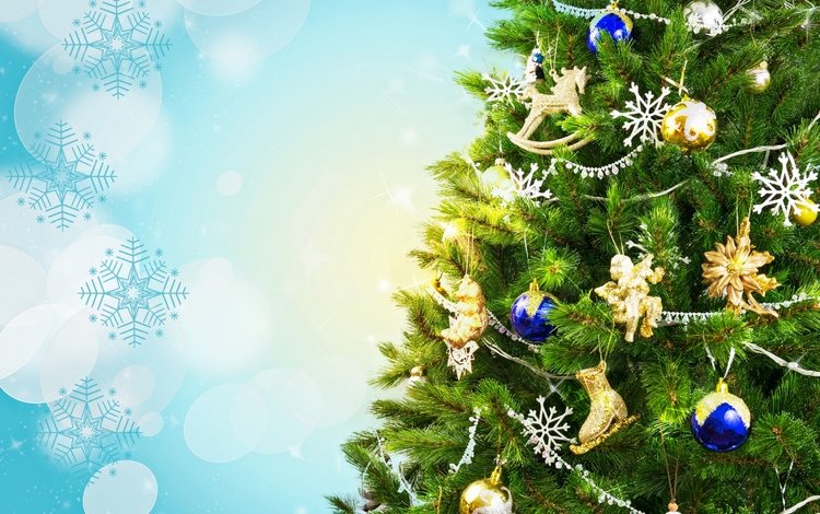 новый год, игрушки, елка, праздник, шары, новогодняя, украшения, снежинки, фон, ветки, блики, new year, toys, tree, holiday, christmas, balls, decoration, snowflakes, background, branches, glare