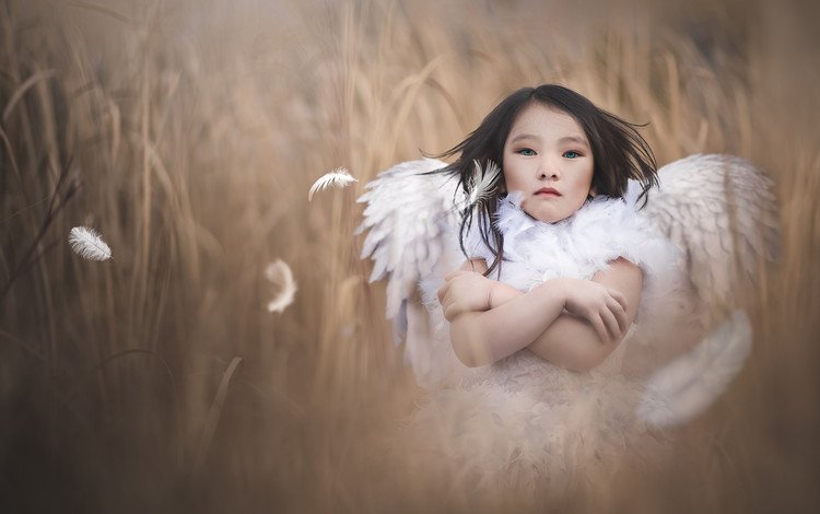 фон, девочка, ангел, background, girl, angel