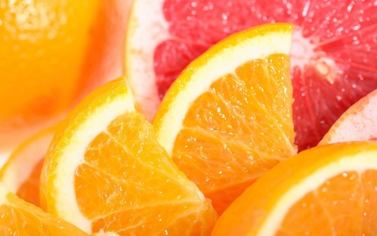 макро, апельсин, цитрус, дольки, грепфрут, macro, orange, citrus, slices, grapefruit