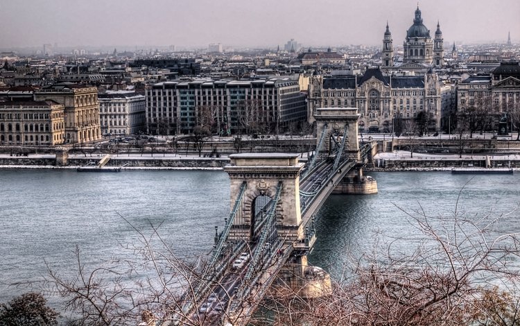 мост, венгрия, будапешт, чейн-бридж, bridge, hungary, budapest, the chain bridge