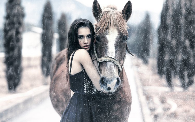 лошадь, девушка, алессандро ди чикко, horse, girl, alessandro di cicco