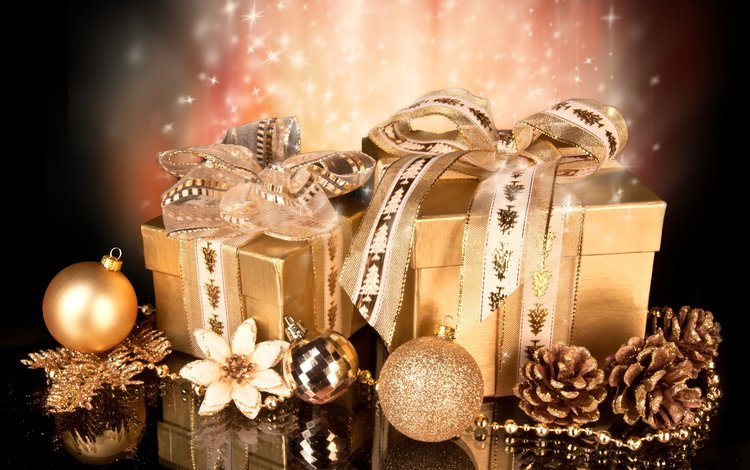 отражение, елочная, подарки, новогодний шар, ленточки, праздник, елочные игрушки, бантик, упаковка, новогодние игрушки, reflection, christmas, gifts, christmas ball, ribbons, holiday, christmas decorations, bow, packaging, christmas toys