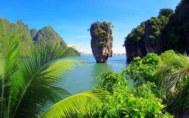 скалы, пейзаж, море, тайланд, rocks, landscape, sea, thailand