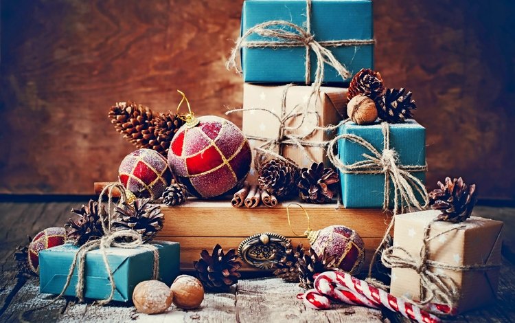 новый год, шары, ретро, подарки, рождество, шишки, дары, встреча нового года, елочная, new year, balls, retro, gifts, christmas, bumps