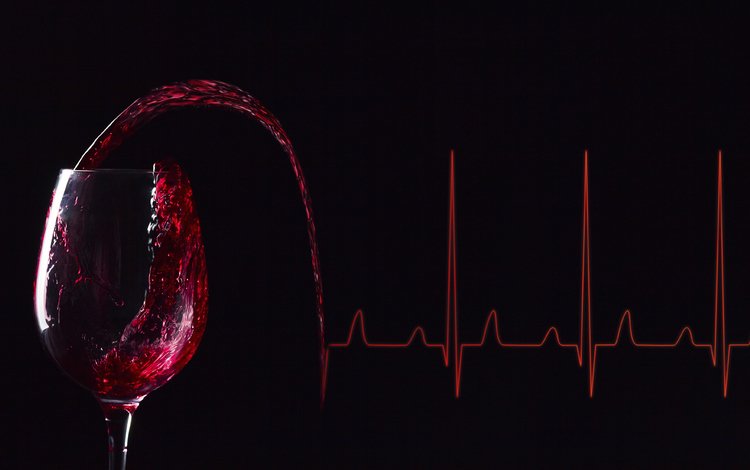 линии, фон, вино, бокал вина, электрокардиограмма, line, background, wine, a glass of wine, electrocardiogram