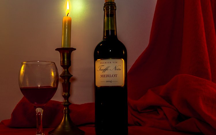 огонь, бокал, вино, свеча, бутылка, красное, fire, glass, wine, candle, bottle, red
