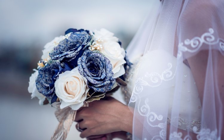 цветы, букет, руки, невеста, свадебный, flowers, bouquet, hands, the bride, wedding