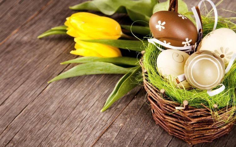 цветы, зеленые пасхальные, довольная, весна, тюльпаны, пасха, яйца, тульпаны,  цветы, глазунья, декорация, весенние, flowers, happy, spring, tulips, easter, eggs, decoration