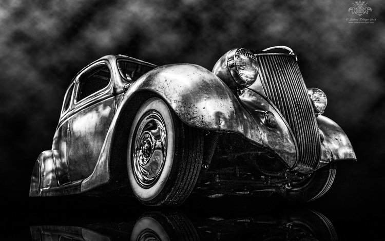 старый, автомобиль, ветхий, 1936, old, car