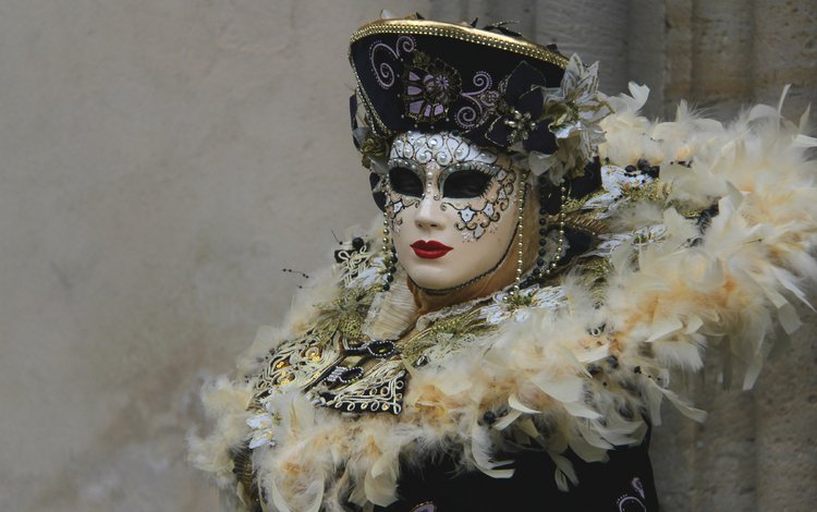 маска, венеция, перья, костюм, воротник, карнавал, mask, venice, feathers, costume, collar, carnival