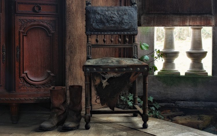 стул, шкаф, сапоги, chair, wardrobe, boots