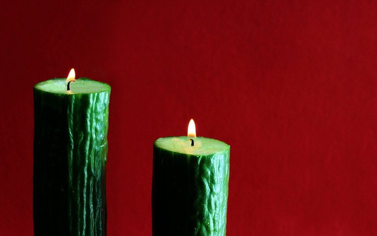 свечи, фон, огурцы, candles, background, cucumbers