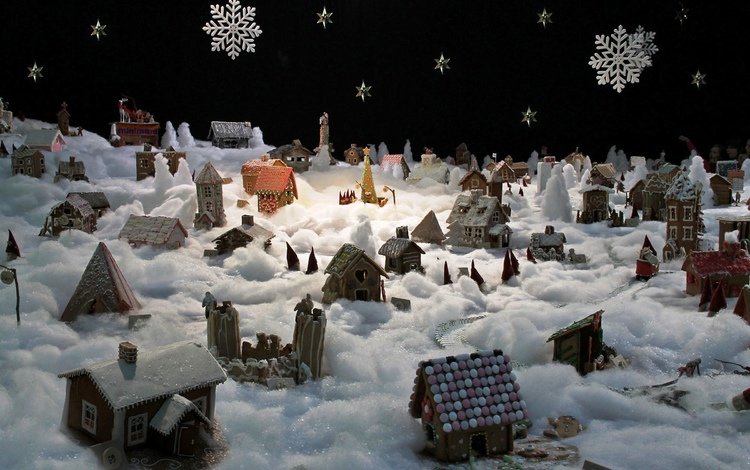 рождество, декорация, зимнее настроение, пряничный город, christmas, decoration, winter mood, gingerbread city