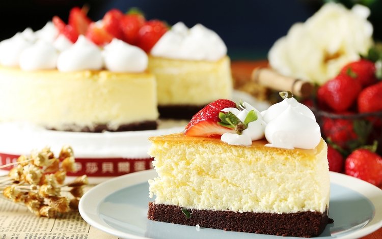 крем для торта, клубника, торт, cream cake, strawberry, cake