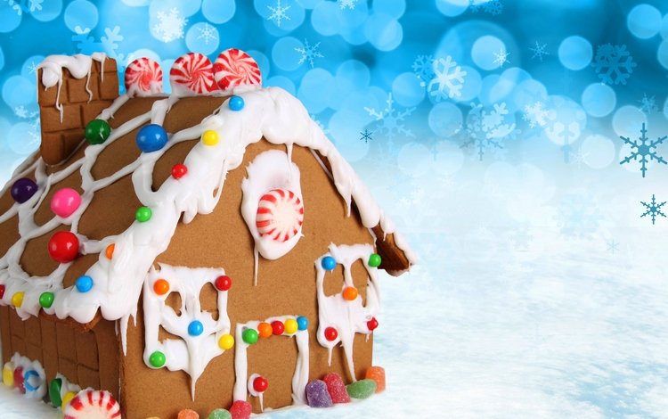 зима, сладенько, конфеты, дом, домик, рождество, сладкое, выпечка, конфета, елочная, baking, winter, candy, house, christmas, sweet, cakes