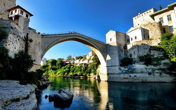 река, мост, мостики, рек, босния и герцеговина, mostar, river, bridge, bridges, rivers, bosnia and herzegovina