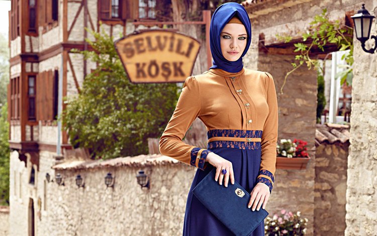 турка, девушка. модель, modern hijab clothing, turk, girl. model