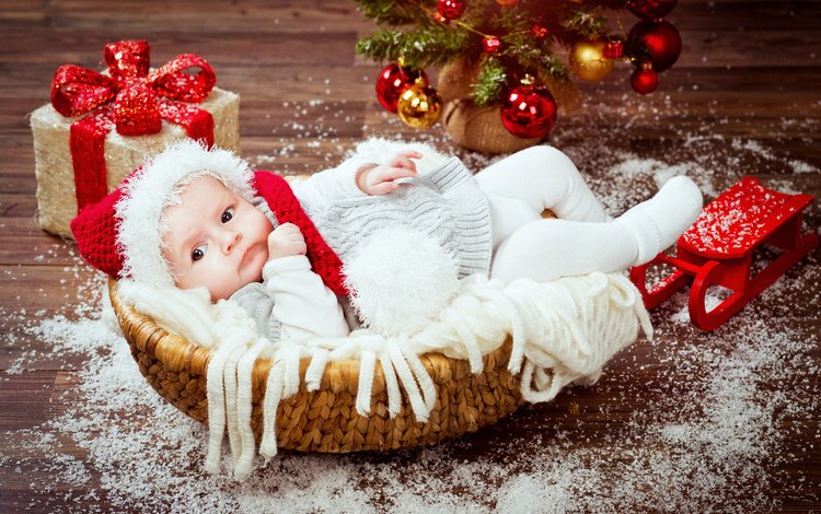 подарки, ребенок, шапка, малыш, рождество, детские, встреча нового года, елочная, infant, дитя, gifts, child, hat, baby, christmas, new year