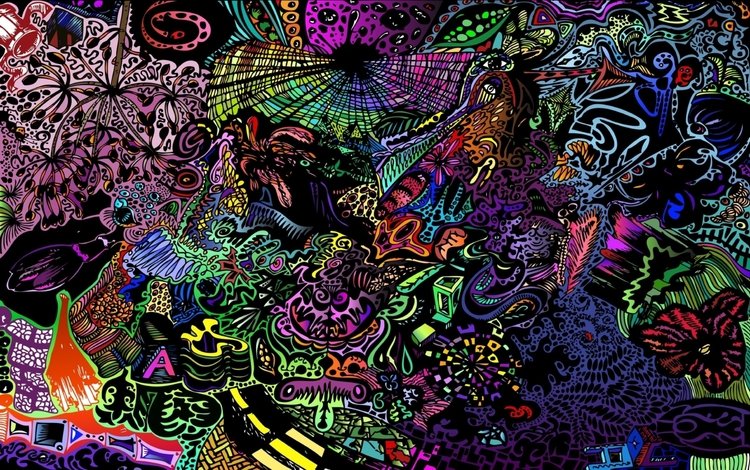 арт, psy, смесь, абстракт, дизайн, графика, абстракции, яркие краски, хаос, психоделика, art, the mixture, abstract, design, graphics, abstraction, bright colors, chaos, psychedelic