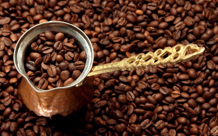 напиток, зерна, кофе, кофейные зерна, турка, drink, grain, coffee, coffee beans, turk