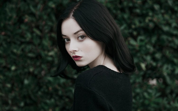 девушка, брюнетка, взгляд, girl, brunette, look