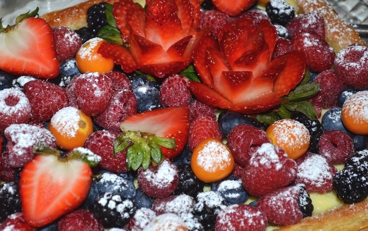 малина, клубника, ягоды, пирог, ежевика, голубика, raspberry, strawberry, berries, pie, blackberry, blueberries