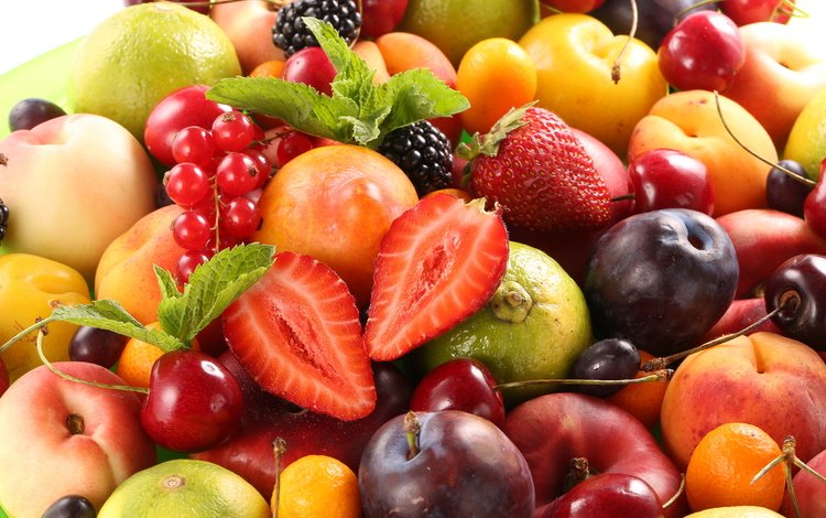 фрукты, клубника, черешня, ягоды, лесные ягоды, персики, сливы, fruits, парное, fruit, strawberry, cherry, berries, peaches, plum, fresh